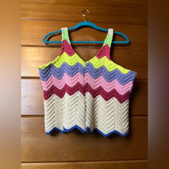 VINTAGE knit top, size medium - Picture 5 of 12